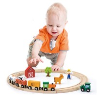Set jucării transport Viga Train Play Set (20 pcs) (51615)