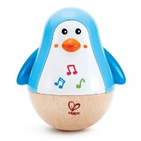 Set jucării Hape Penguin Musical Wobbler (E0331A)