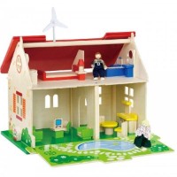Set jucării Viga Wooden ECO Friendly Dollhouse (51629)