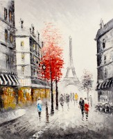 Pictură Oil Paintings Autumn Paris (CIT15001003)