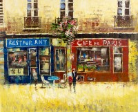 Pictură Oil Paintings The Vintage Cafe (CIT15001000)