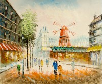 Pictură Oil Paintings Streets of Paris (CIT15000992)
