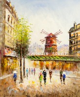 Pictură Oil Paintings Moulen Rouge, Paris (CIT15000993)