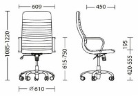 Офисное кресло Новый стиль LibertyTilt CHR68 Eco-70