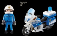 Фигурка героя Playmobil City Life: Police Bike with LED Light (PM6923)