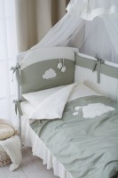 Lenjerie de pat pentru copii Perina Bambino Olive