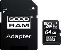 Карта памяти Goodram 64GB Class10 UHS-I + SD adapter (M1AA-0640R12)