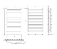 Uscător de prosoape Laris Classic P12 500х1200