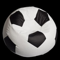 Puf Relaxtime Football Big White&Black