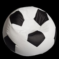 Fotoliu puf Relaxtime Football Big White&Black