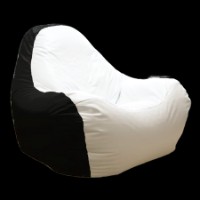 Fotoliu puf Relaxtime HiPoly Black&White