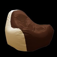 Fotoliu puf Relaxtime HiPoly CoffeMilk&Brown