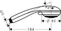 Лейка для душа Hansgrohe Crometta 85 Vario (28562000)