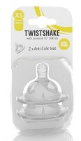 Соска для бутылочки Twistshake Bottle nipple 0++