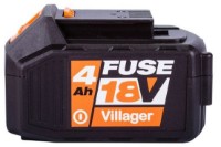 Acumulator pentru scule electrice Villager Fuse 18V 4.0Ah