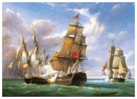 Пазл Castorland 3000 Combat between the French Frigate and the English Vessel (C-300037)