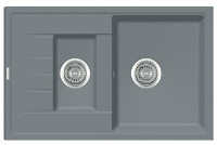 Chiuvetă de bucătărie Fabiano Classic 78x50x15 Grey Metallic