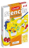 Набор трафаретов Quercetti Stencilis Fruits and Vegetables