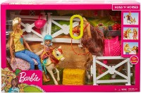 Păpușa Barbie Hugs "N" Horses (FXH15)