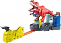 Set jucării transport Hot Wheels City Furia Go T-Rex (GFH88)
