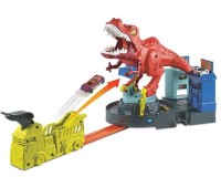 Set jucării transport Hot Wheels City Furia Go T-Rex (GFH88)