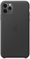 Husa de protecție Apple iPhone 11 Pro Max Leather Case Black