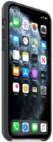 Husa de protecție Apple iPhone 11 Pro Max Leather Case Black