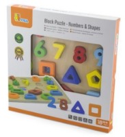 Развивающий набор Viga Block Puzzle-Numbers and Shapes (50119)