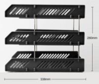 Tavite suprapozabile Deli Simpli 3 Levels Black imaginea #3 — magazin online Desire.md