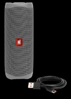 Портативная акустика JBL Flip 5 Gray фото №4 — интернет-магазин Desire.md