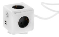 Prelungitor electric Tellur PowerCube 4/2xUSB 1.5m (TLL151111)