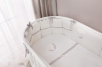 Lenjerie de pat pentru copii Perina Bonne nuit Oval (BNО7-125х75) White