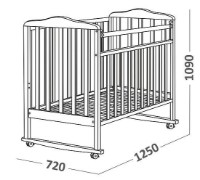 Pătuţ SKV-Company Mitenica White (160111) imaginea #5 — magazin online Desire.md