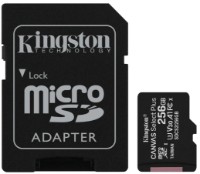Карта памяти Kingston microSD 256Gb Class10 A1 UHS-I + SD adapter (SDCS2/256GB)