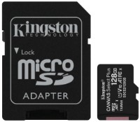 Карта памяти Kingston microSD 128Gb Class10 A1 UHS-I + SD adapter (SDCS2/128GB)