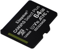 Карта памяти Kingston microSD 64Gb Class10 A1 UHS-I (SDCS2/64GBSP)