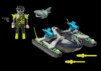 Bicicleta de apă Playmobil Top Agents: Team S.H.A.R.K. Drill Rocket (70007)