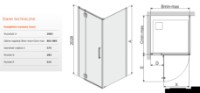 Cabină de duș Sanplast KNDJ2L/SPACE-90-S W0 L (600-100-1040-42)