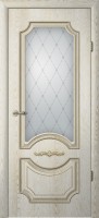 Межкомнатная дверь Luxdoors Leonardo Glass Classica Vinil TB TP 200x60 Oak Golden Patina Shampange