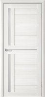 Межкомнатная дверь Luxdoors Trend T-5 Tina Matte Glass Eco Tex TB TP 200x60 Oak White