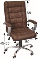 Офисное кресло Evelin S-623 (1532) Chrome Black