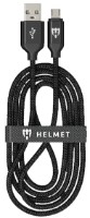 USB Кабель Helmet Nylon Lightning Cable 2m Black