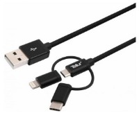 Cablu USB Tellur Braid 3 in 1 (TLL155343)