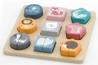 Puzzle Viga 18 Shape Block Puzzle Wild Animals (44012)