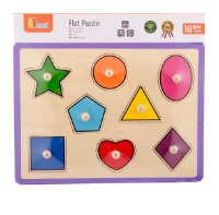 Joc educativ Viga Flat Puzzle-Shapes (50015)