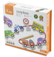 Joc educativ Viga Lacing Blocks Transportation (59851)