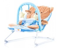 Șezlong pentru bebeluși Chipolino Friends Blue\Bear (SHEF01603BB) 