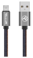 Cablu USB Tellur Denim Blue (TLL155371)