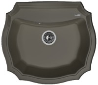 Chiuvetă de bucătărie Florentina Emiliya-640 Anthracite (20.355.D0640.302)