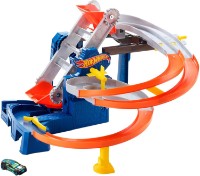Set jucării transport Hot Wheels Factory Raceway (FDF28)